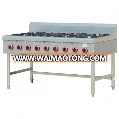 Commercial gas range with burner, gas stove, gas burner