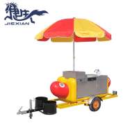 Factory Price Beautiful hot dog trailer  push cart  For Sale