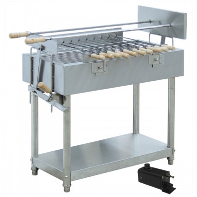 Knock-down Design Cyprus Stainless Steel BBQ Grill with Barbecue Skewers