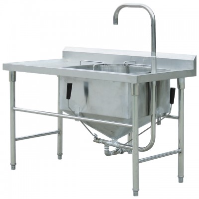 Kitchen restaurant stainless steel sink table rice washer