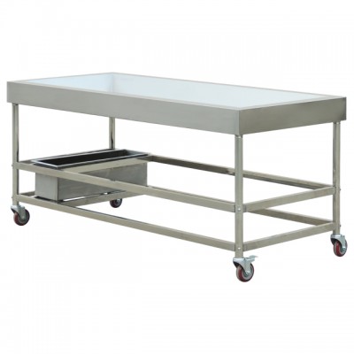 Hotel and restaurant equipment stainless steel seafood worktable / cleaning work table