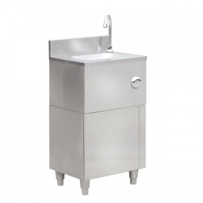 Freestanding stainless steel hand washing basin/ sink cabinet with faucet