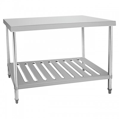 Stainless steel restaurant kitchen table, kitchen work table with under shelf